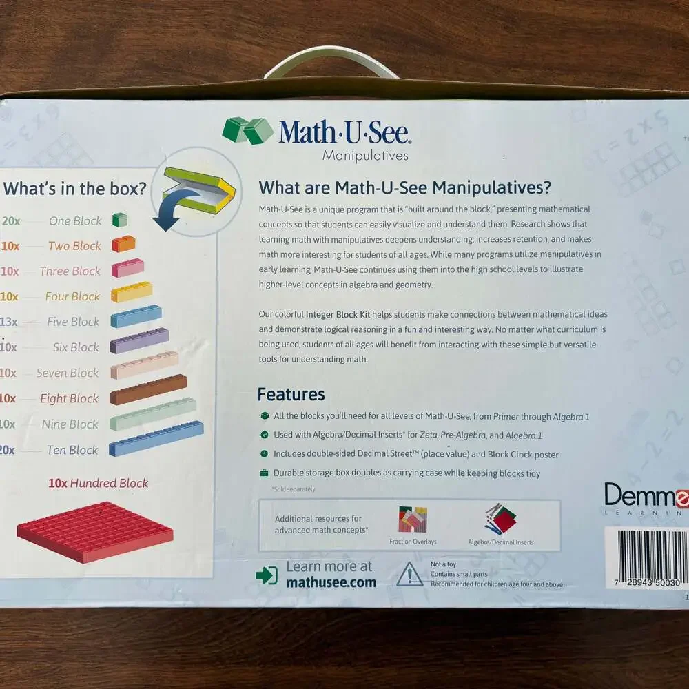 Math-U-See Integer Block Kit - Picture 4 of 4